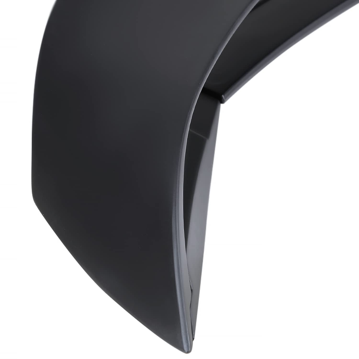 Spec-D Tuning GT350 Style Matte Black Upper and Lower ABS Rear Trunk Spoiler Compatible with 2015-2022 Ford Mustang Models