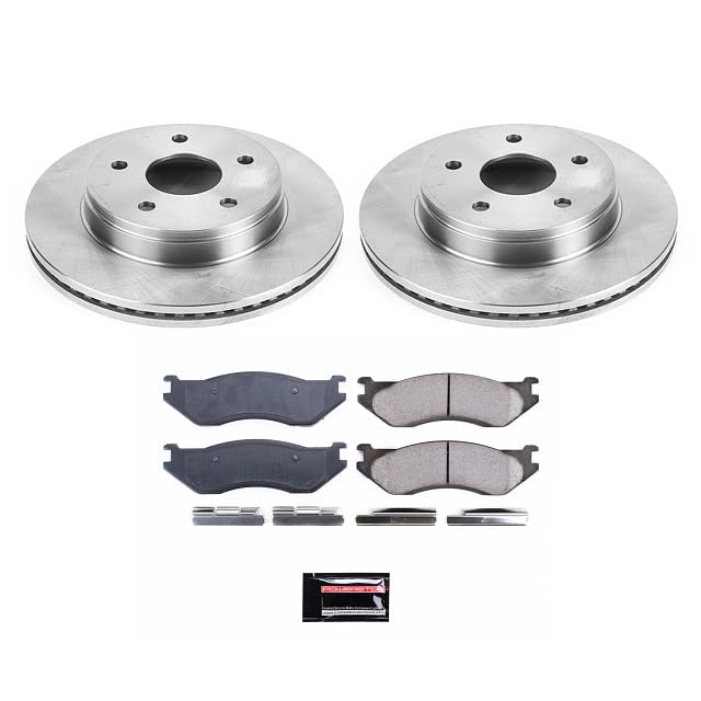 Power Stop Autospecialty KOE2167 Front Replacement Brake Kit-OE Brake Rotors & Ceramic Brake Pads For Dodge Ram 1500 2003-2005 [Model Specific]