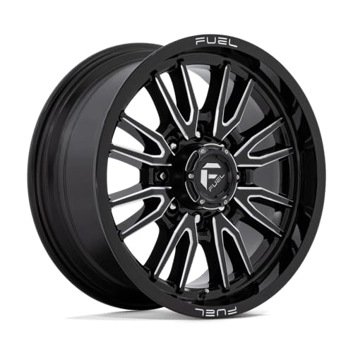 D761 CLASH FUEL OFF-ROAD 20X9, 8X170, 5.79, 20mm GLOSS BLACK MILLED - D76120901757