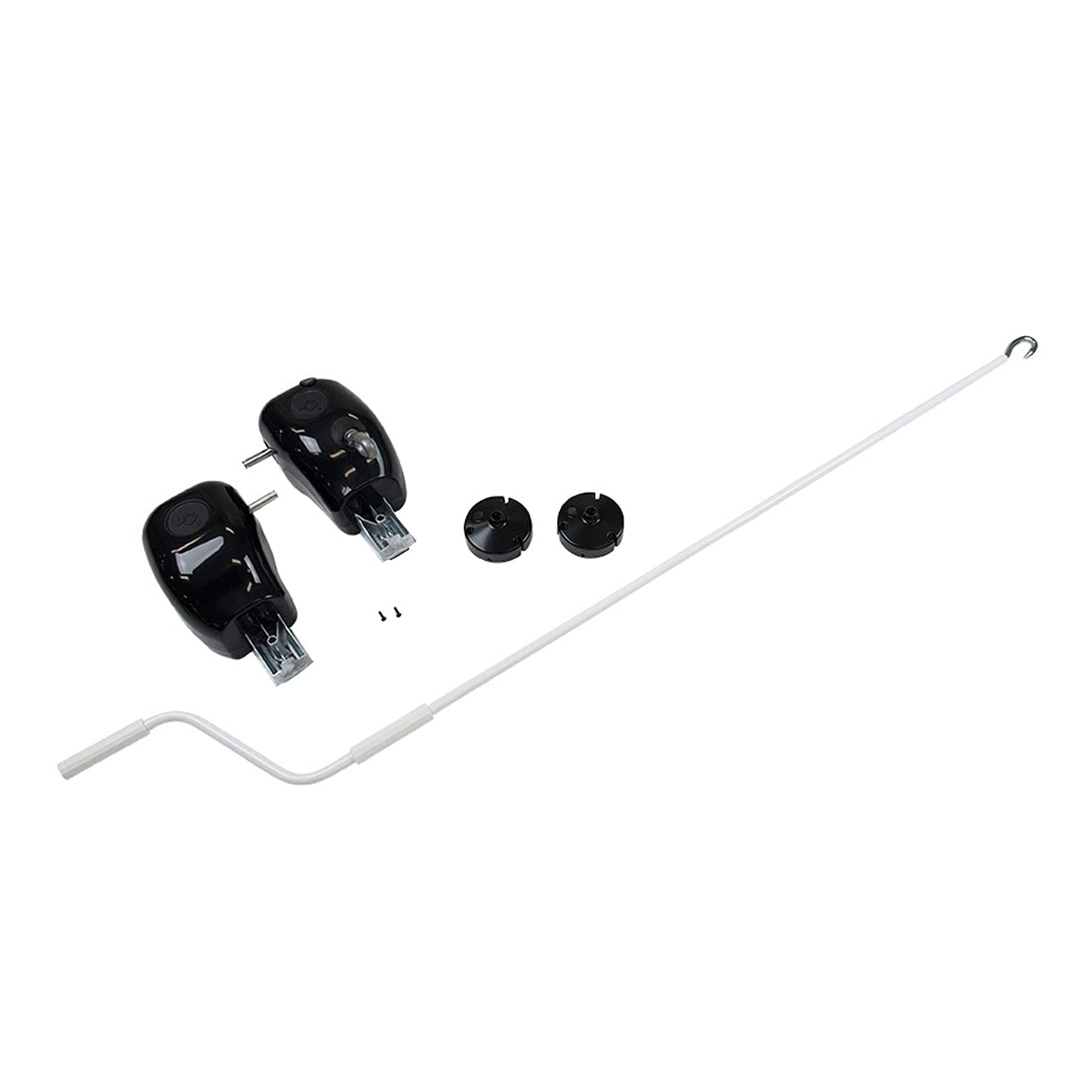 Lippert 333411 Manual to Crank Style Manual RV Solera Pull Style Awning Upgrade Kit Black