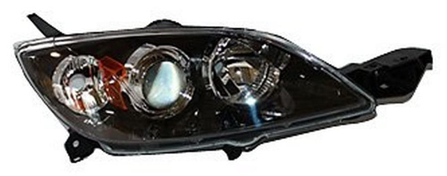 Right Headlight Assembly TYC Compatible with 2004-2009 Mazda Mazda3