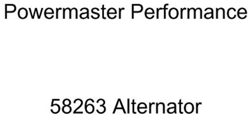 Alternator Powermaster 58263 Black (6G 155A 6 Groove Pulley Small Frame Mating I-FR-AS Regular)