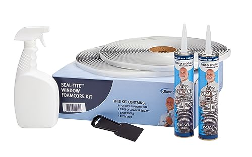 Dicor Standard WRK-1 Seal-Tite Reseal Kit - Includes Enough RV, Trailer, Motorhome Repair Tape for 6 to 8 Windows - White
