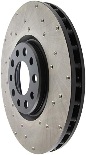 Sport StopTech Cross Drilled Brake Rotor; Front Left 128.63080L