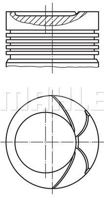 Engine MAHLE Piston 034 92 02