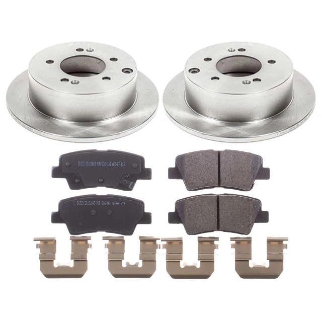 Power Stop Autospecialty KOE5916 Rear Replacement Brake Kit-OE Brake Rotors & Ceramic Brake Pads For Kia Soul 2010-2013 [Model Specific]