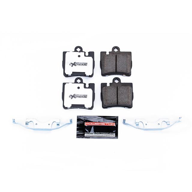 Power Stop Z26 Rear Z26-848 Carbon-Fiber Ceramic Brake Pads For Mercedes CL500, Mercedes CL55 AMG, Mercedes CL600, Mercedes S430, Mercedes S500, Mercedes S55 AMG, Mercedes S600 [Model Specific]