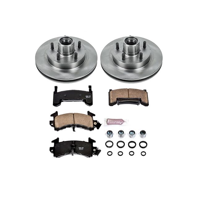 POWERSTOP Autospecialty KOE1985 Front Replacement Brake Kit-OE Brake Rotors & Ceramic Brake Pads For Blazer, S10, S10 Blazer, Jimmy, S15 Ji, Son, Sonoma, Hombre [Model Specific]