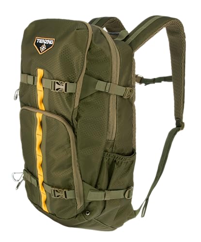 Whitetail TENZING 1200 Day Pack, Olive Green | Hydration Bladder Compatible Ultra-Durable Camo Hunting Backpack with 4 Compartments & 11 Pockets
