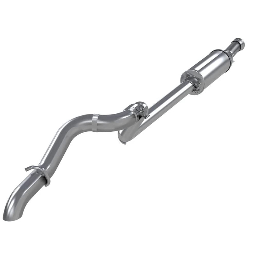 18-20 Jeep Wrangler JL MBRP 2.5in Single Rear Exit Cat Back Exhaust - Aluminum
