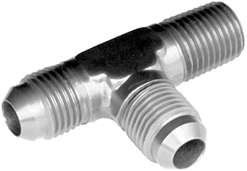 Performance Red Horse 826-03-02-5 -03 X -02 (1/8") Tee With Thread On The Run - Clear