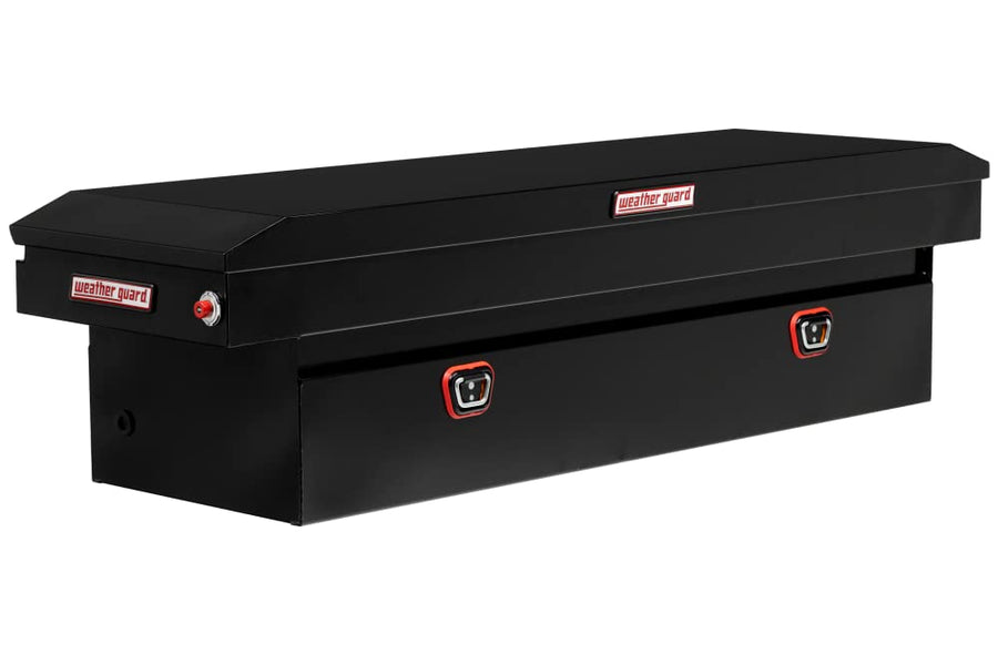 Saddle Weather Guard Truck Tool Box Steel Standard Gloss Black