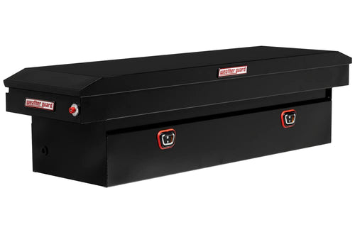 Saddle Weather Guard Truck Tool Box Steel Standard Gloss Black