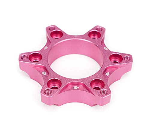 NRG Innovations Gaming Steering Wheel NRG-SRK-LOTH-PK Short Hub Adapter 6x70mm Bolt Patterns, Pink Body