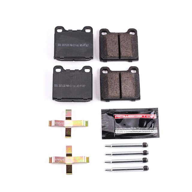 Power Stop Z23-031 Z23 Evolution Sport Rear Carbon Fiber Infused Ceramic Brake Pads with Hardware
