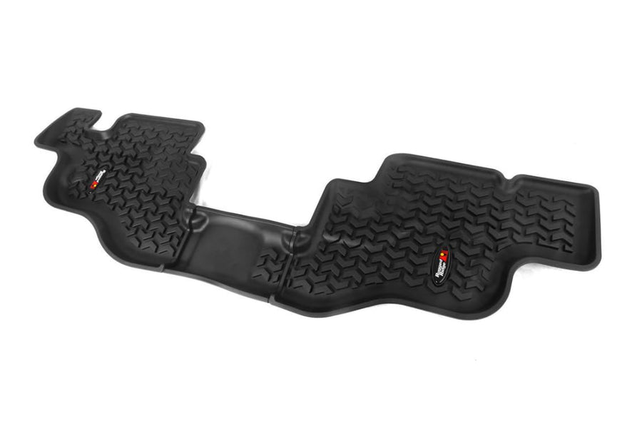 Rugged Ridge Rear Floor Liners for CJ/Wrangler YJ Jeep | Black | 12950.22 | Fits 1976-1986 Jeep CJ-7; 1987-1995 Jeep Wrangler YJ