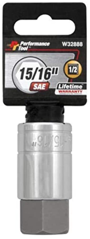 W32888 Performance Tool 1/2-Inch Drive 15/16-Inch Hex Bit Socket