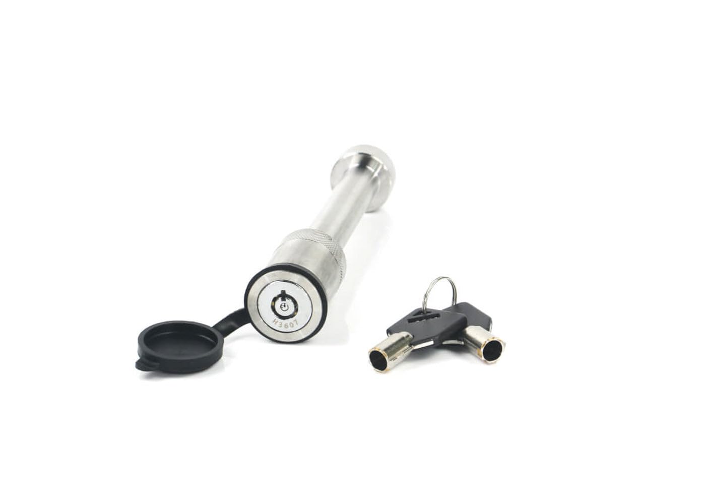 Hitch Locking Pin Weigh Safe - Stainless Steel Towing Accessory - Fits 2", 2.5" & 3" Receivers - Features a Dust Cover