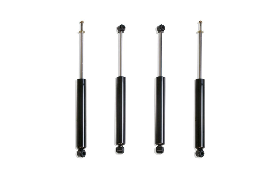 Part# 889745S MaxTrac SUSPENSION'S is A Set of 4 MAX TRAC Twin Tube Gas Charged F&R Shocks (Twin Tube, Steel Body, Black)(W/ 4.5" F/4" R Lift)