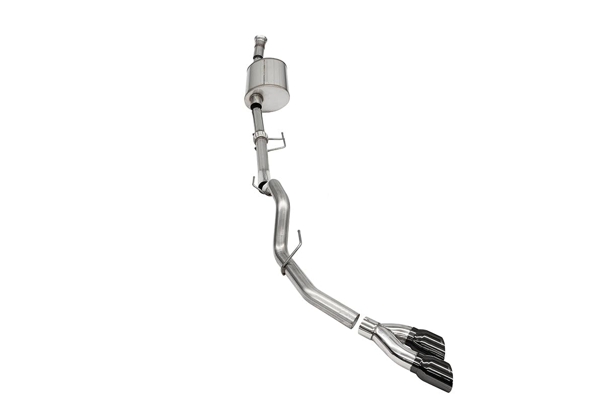 Cat-Back 3.0 IN (Multiple Options) 2021-22 Ford F-150 3.5T EcoBoost (145.4" WB) Sport / Single Side / Black PVD