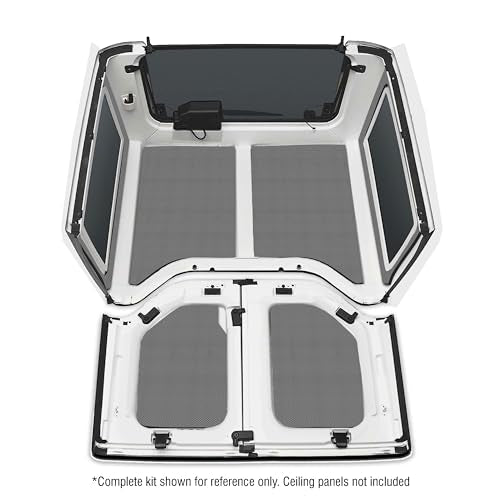Design Engineering Boom Mat 050153 Grey Sound Deadening Side Window Trim Kit Compatible with 2-Door Jeep Wrangler (2011-2016)