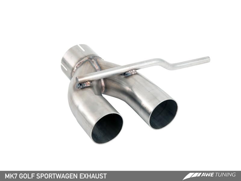 VW MK7 Golf SportWagen AWE Tuning Touring Edition Exhaust w/Chrome Silver Tips (90mm) - 3015-22048