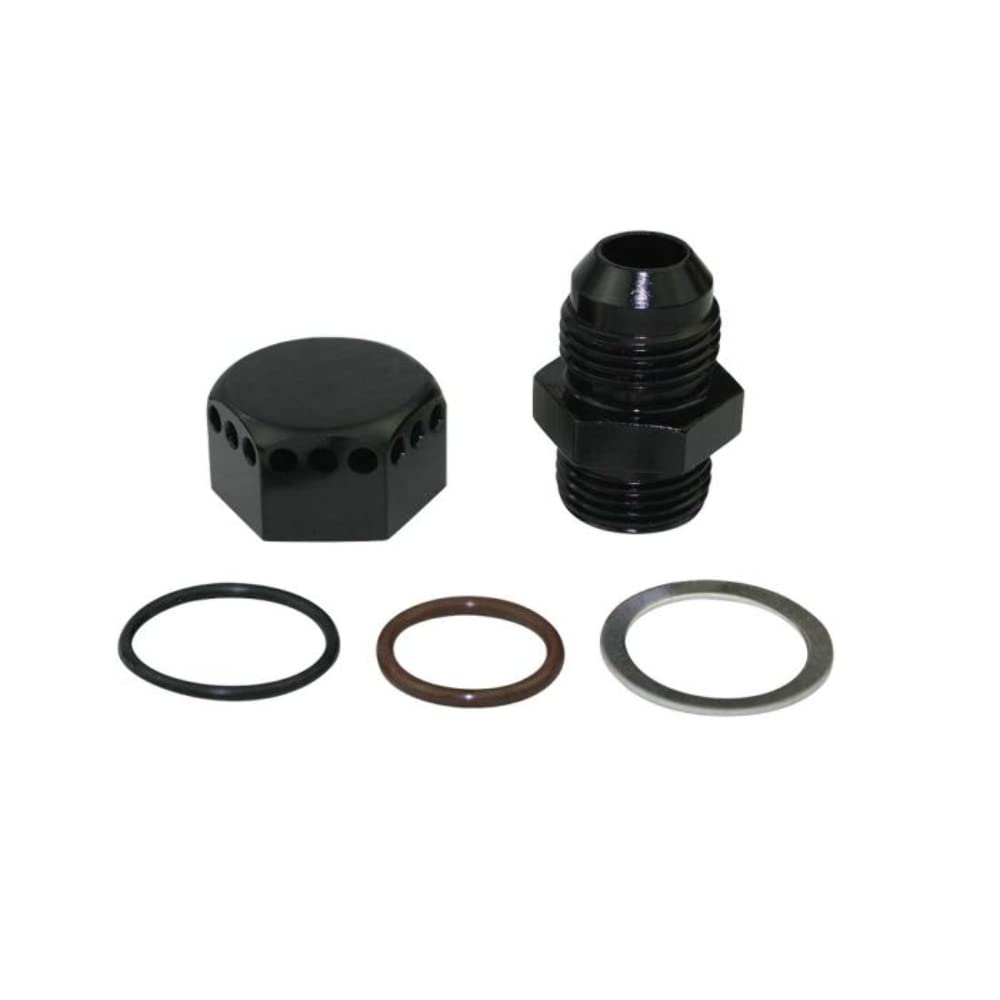 Positive Seal Moroso Vented Fitting 8an - Black