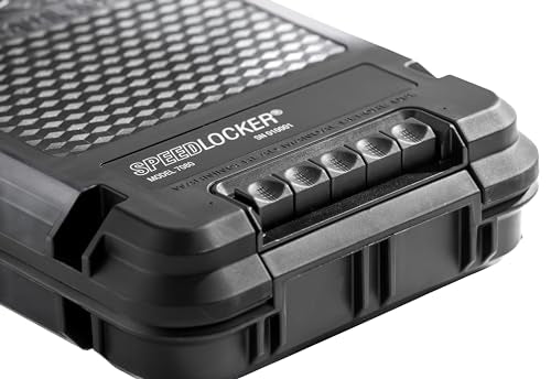 SpeedLocker Streamlight 59000 Portable Lockable Storage Container with User-Selectable Lock Combinations, Black