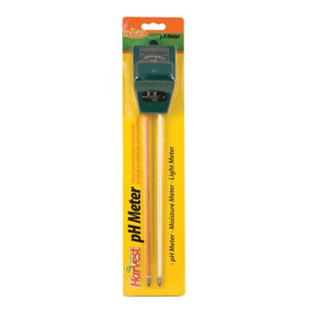 Evolved Harvest Evolved Habitats pH Meter - Reliable Easy-to-Use Moisture/Acidity/Alkalinity/Sunlight Content Soil Test Meter