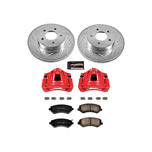 Power Stop Z23 Evolution Sport Performance Brake Kit with Caliper, 1 Pack For Jeep Liberty KC2160 2002-2007 [Model Specific]