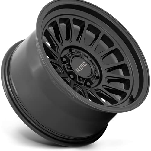 KMC Wheels KM724 Satin Black Impact OL Wheel with Aluminum (16 x 8. inches /6 x 139 mm, 0 mm Offset)