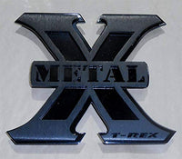 T-Rex Medium Grilles Brushed X-Metal Logo, 4 1/4 Inch Height x 5 Inch Wide - PN #6710016