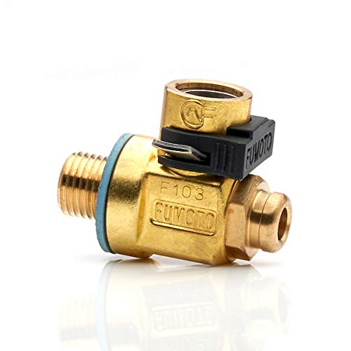 F137S with S-Series LC-10 Large Body FUMOTO® Valve with Short Nipple and Lever Clip for 12mm-1.75