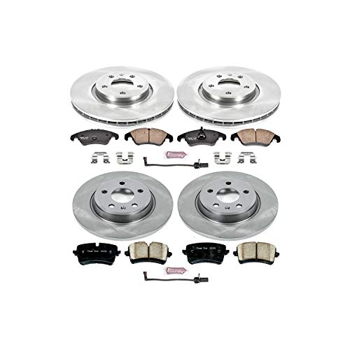 Power Stop Autospecialty KOE6136 Front and Rear Replacement Brake Kit-OE Brake Rotors & Ceramic Brake Pads