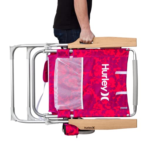 Hurley Beach Chair Hi-Boy Wood Arm, One Size, Knockout Floral Azalea