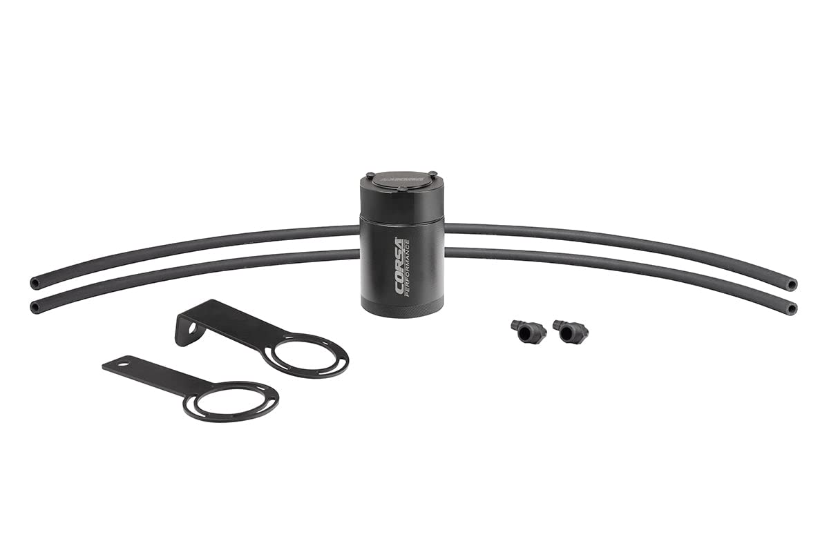 Performance Corsa 3/8in Universal 3 oz. Aluminum Oil Catch Can with Mounting Brackets (CC0015)