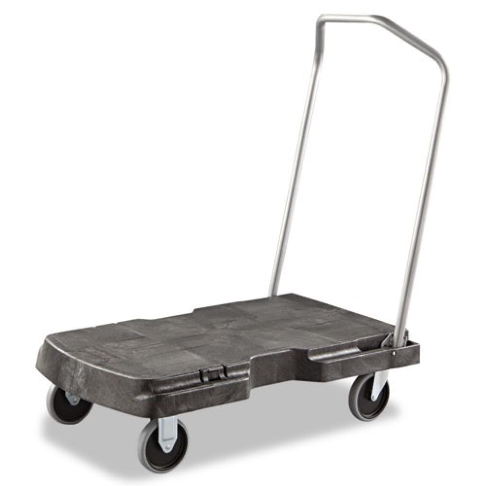 Triple Trolley Rubbermaid 4401BLA, 500-lb Cap, 20-1/2w x 32-1/2d x 7h, Black