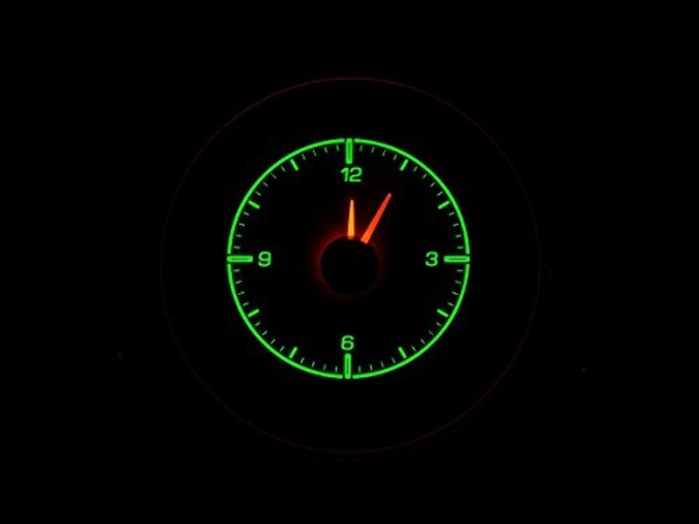 Analog Clock Gauge Dakota Digital 69 70 Ford Mustang for HDX Black HLC-69F-MUS-K