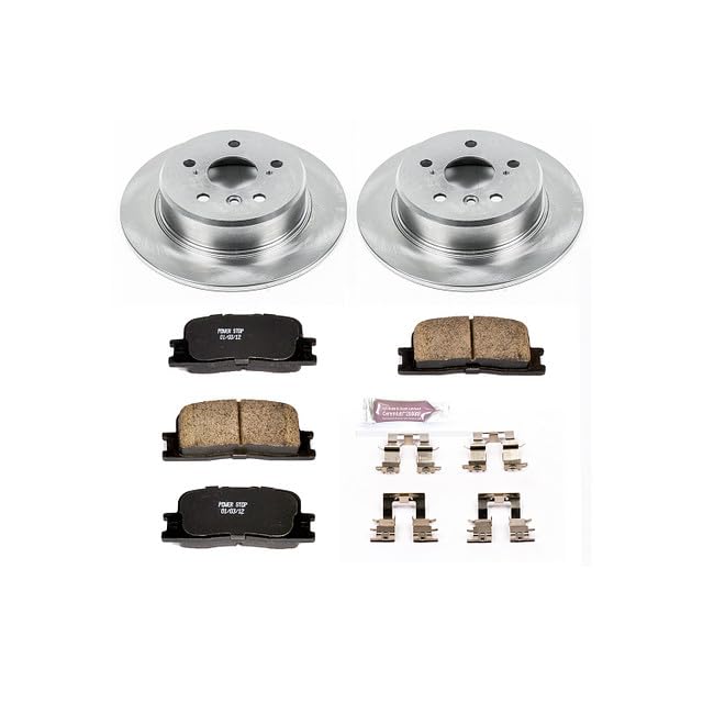 POWERSTOP Autospecialty KOE1148 Rear Replacement Brake Kit-OE Brake Rotors & Ceramic Brake Pads For Toyota Highlander 2001-2003 [Model Specific]