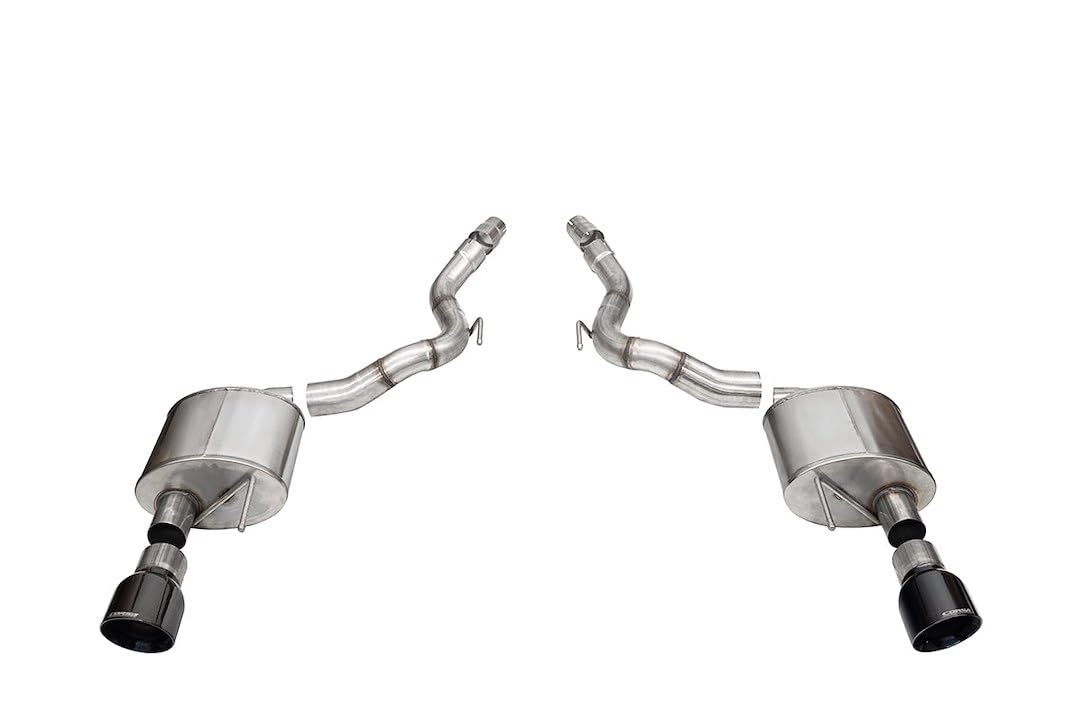 Axle-Back Sport 3.0" 4.5" Slash Tips | 2024 Mustang GT Convertible (21272) by CORSA PERFORMANCE