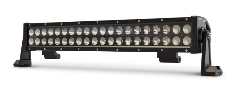 LED Light Bar DV8 Offroad | 20" Dual Row | 10,100 Lumen from Cree LED's | Aluminum Housing w/Heat Fins | IP68 Rated Polycarbonate Lens | Flood/Spot Pattern | BRS Pro Series Dual Row BR20E120W3W
