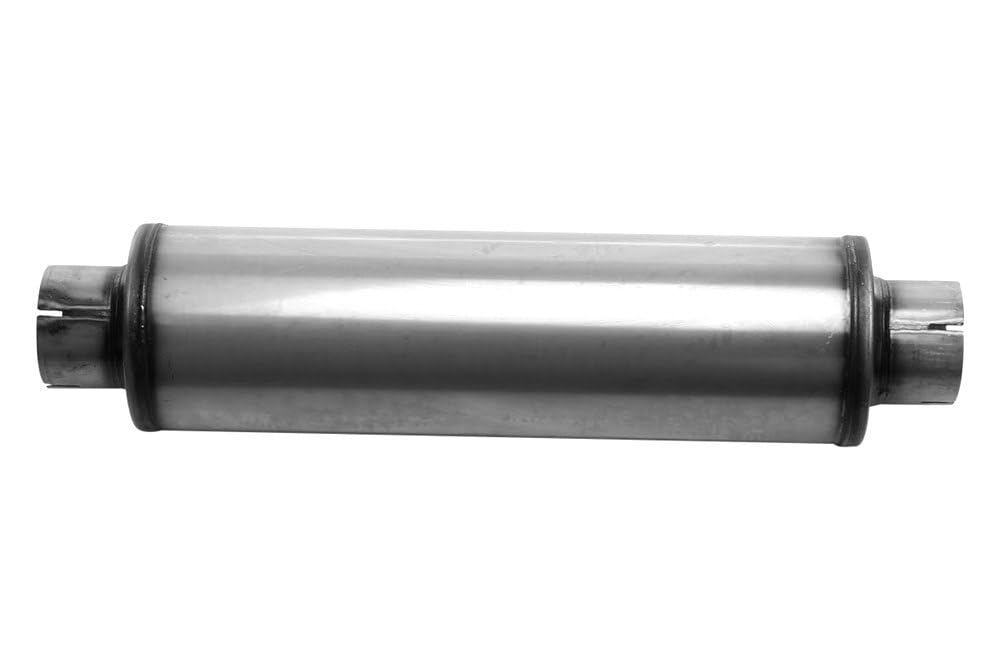 Cherry Bomb SA2772 Muffler - Salute Reversible Round Body - D4" X L24" 30" OAL 4" C/C Muffler - Cherry Bomb Salute