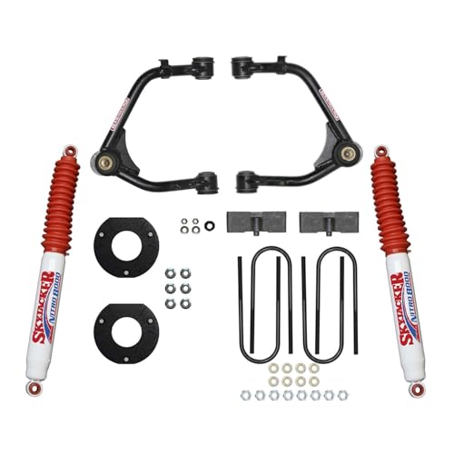Skyjacker Lift Kit Suspension, 3-1/2 in Lift, A-Arms/Hardware/Shocks/Spacers, Nitro 8000 Shocks, GM Fullsize Truck 2025, Kit