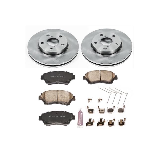 Power Stop KOE1070 Front Replacement Brake Kit-OE Brake Rotors & Ceramic Brake Pads For Lexus SC300 1992-1998 [Model Specific]