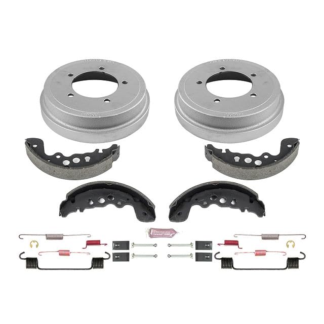 Power Stop KOE15355DK Rear Replacement Brake Kit-OE Brake Drums & Ceramic Brake Pads For Chevrolet Tracker 2002-2004 [Model Specific]