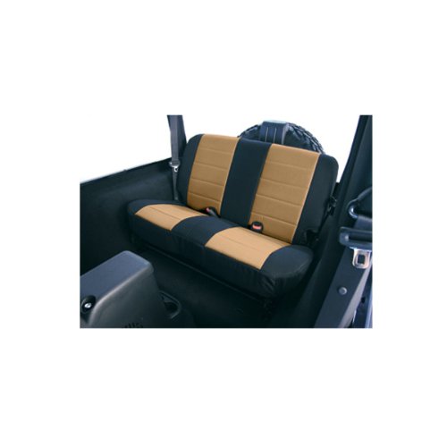 Rugged Ridge | Rear Seat Cover Kit, Fabric, Tan | 13281.04 | Fits 1997-2002 Jeep Wrangler TJ