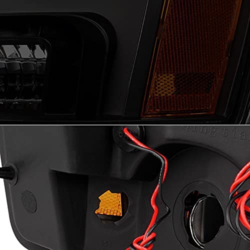 Headlight Xtune PRO-JH-CSUB07-LED-BSM (Chevy Suburban 1500/2500 07-14 / Chevy Tahoe 07-14 / Avalanche 07-14 Halo Projector W/LED s - Black Smoked)