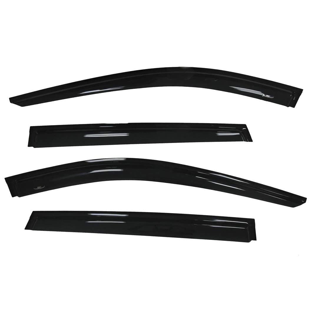 TrailFX Window Vents Rainguard Fits Nissan Rogue 2014-2020 Smoke Acrylic Low Profile Tape-On Side Four Piece Deflectors TrailFX 4827H