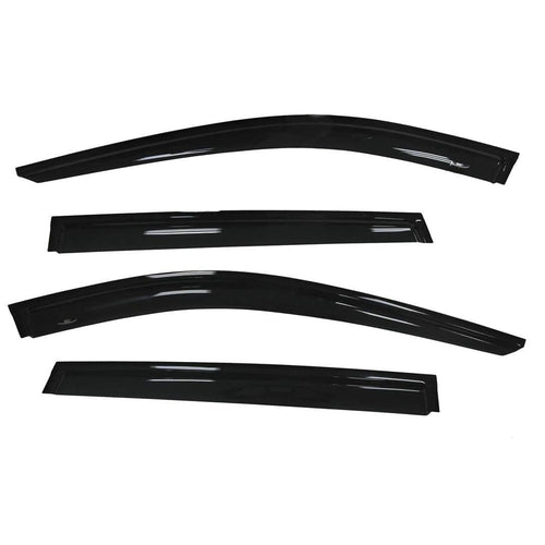 TrailFX Window Vents Rainguard Fits Nissan Rogue 2014-2020 Smoke Acrylic Low Profile Tape-On Side Four Piece Deflectors TrailFX 4827H