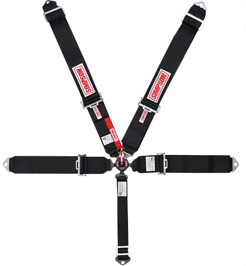 Harness Simpson Racing 29110BL - Camlock - 5 Point - SFI 16.1 - Pull Down - Bolt in - 55 inch L - Blue - Each